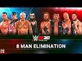 WWE 2K20 8 Man Elimination Tag Match - Undertaker, Rock, Rey, Jeff vs Austin, HHH, Edge, Kurt Angle