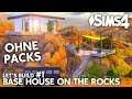 Die Sims 4 Haus bauen OHNE Packs & CC | Modernes Base Haus auf Felsen #1 (deutsch)