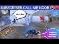Subscriber Call Me Noob😡A Ja 1 vs 2 Me | Free Fire Custom Friendly Game Play |Free Fire New Gamepaly