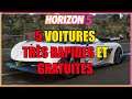 Forza Horizon 5 : 5 VOITURES RAPIDES & GRATUITES