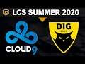 C9 vs DIG - LCS 2020 Summer Split Week 4 Day 3 - Cloud9 vs Dignitas