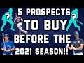 5 BASEBALL PROSPECTS TO BUY BEFORE THE 2021 SEASON!! || SPORTS CARD INVESTING