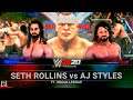 WWE 2K20 Seth Rollins vs AJ Styles ft  Brock Lesnar EXTREME RULES - HL Back To Back Edition