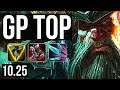 GANGPLANK vs CAMILLE (TOP) | 2000+ games, 2.2M mastery, 12/4/9 | BR Master | v10.25
