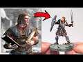 Painting a Miniature Imperial Captain Hadvar from Skyrim in 31 Seconds