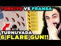 TÜRKİYE VS FRANSA!! TURNUVADA 6 FLARE GUN BULURSAM?? | PUBG MOBILE