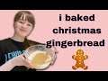 i baked christmas gingerbread