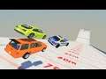 Ski Jumping With Vehicles - BeamNG drive Which Car Will Jump Further