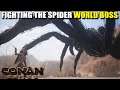 FIGHTING THE SPIDER WORLD BOSS | CONAN EXILES [GAMEPLAY E5]