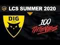DIG vs 100 - LCS 2020 Summer Split Week 4 Day 2 - Dignitas vs 100 Thieves