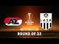 AZ Alkmaar vs LASK Linz | UEFA Europa League 2019/2020 | Round of 32 | Full Match & PES 2017 (PC/HD)