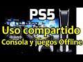 PS5 Cómo compartir juegos y multimedia en tu consola con otro usuario Uso compartido Tutorial PS5