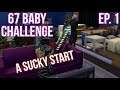 HER BIGGEST MISTAKE? | 67 Baby Challenge Episode 1 - The Sims 4
