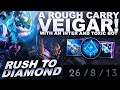 A ROUGH CARRY ON VEIGAR! INTER AND TOXIC BOT! - Rush to Diamond | League of Legends