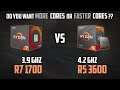 RYZEN 7 1700 vs RYZEN 5 3600 | MORE Cores or FASTER Cores? | 1080p, 1440p and 2160p Benchmarks