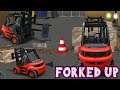 FORKED UP Parkour 3D Forklift Driving Simulator Gameplay Android iOS 4K