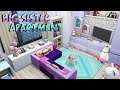 TINY BIG SISTER APARTMENT 💜💙 | The Sims 4: Apartment Renovation Speed Build
