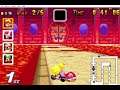 Mario Kart Super Circuit - Princess Peach in SNES Bowser Castle 1 (Quick Run)