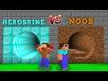 HEROBRİNE KORKUNÇ MAĞARA VS NOOB KORKUNÇ MAĞARA! - 😱 - Minecraft
