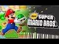 New Super Mario Bros. - World 1 The Plains Theme (2 Piano Duet) Tutorial Synthesia
