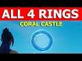 *ALL 4 RINGS* Collect Floating Rings at Coral Castle! LOCATIONS! FORTNITE WEEK 5 CHALLENGES
