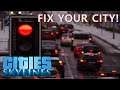 45% to 80% Traffic with Better Road System & Industry Management in Cities: Skylines [City Fix]