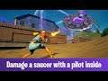 Fortnite เควสต์ม่วง: Damage a saucer with a pilot inside