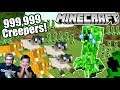 Los Creepers me tienen Miedo | 999,999 Creepers en Minecraft | Juegos Karim Juega