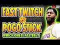 Can FAST TWITCH counter POGO STICK?? Which one is better on NBA 2K22
