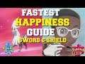 HOW TO RAISE FRIENDSHIP & HAPPINESS FAST IN POKEMON SWORD AND SHIELD (BEST METHOD) (HAPPINESS GUIDE)