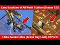 How To Find All Week 1 Letters + Sunken Box (Crane Key Loot) At Port ! Last Day On Earth Survival