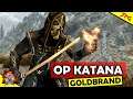 SKYRIM - How To Get A OP Fire Katana! Goldbrand Guide! Anniversary Edition/Creation Dlc