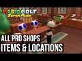 All Pro Shop Items - All Pro Shop Locations - Mario Golf Super Rush