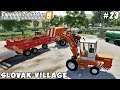 Picking straw bales, spreading manure, sowing oats & potatoes | Slovak Village | FS 19 | ep #23