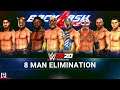 WWE 2K20 8 Man Elimination Match Gameplay | No Disqualification | High Flyer Edition