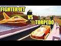 CAN FIGHTER JET BEAT the TORPEDO??? | Roblox Jailbreak Planes Update