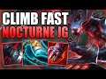 HOW TO PLAY NOCTURNE JUNGLE AND GAIN FAST FREELO! - Best Build/Runes S+ Guide - League of Legends