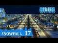 🌃  Cities Skylines gameplay español | ep 17 - SNOWFALL - Dique terminado y vista nocturna