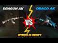 #shorts || Dragon AK Vs Blue Flame Draco Ak || Which Is Better?? Draco Ak Vs Dragon Ak Ability Test