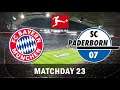 Bayern Munchen vs Paderborn | Bundesliga 2019/2020 | Matchday 23 | Full Match | PES 2017 (PC/HD)