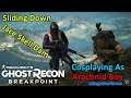 Cosplaying As Arachnid Boy - Sliding Down Jace Skell Dam | Ghost Recon Breakpoint