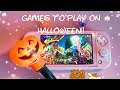 GAMES TO PLAY ON HALLOWEEN!! | 2020 (Animal Crossing New Horizons, Splatoon 2) Spooktober #3