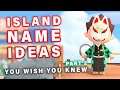 ISLAND NAMES you wish you knew before | Part 2 ► Animal Crossing New Horizons