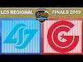 CLG vs CG, Game 1 - LCS 2019 Regional Finals Round 2 - Counter Logic Gaming vs Clutch Gaming G1