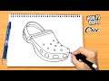 How to draw Croc Shoe