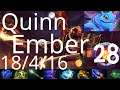 Quinn Ember Spirit vs Puck, Timbersaw, Lifestealer - QCY vs Tundra g2 ESL1 dota2