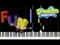 F.U.N. Song - SpongeBob SquarePants (EASY Piano Tutorial)