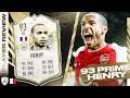 93 PRIME ICON THIERRY HENRY REVIEW! FIFA 21 Ultimate Team
