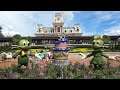 Magic Kingdom 50th Anniversary Entrance Topiary w/Mickey & Minnie; Fab 50 Statues & Monorail Wrap