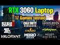 RTX 3060 Laptop | 17 Games tested in 2021